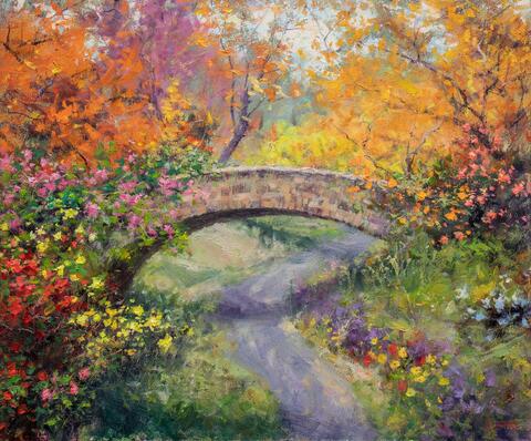 Meet Me Under the Bridge at 4 20x24 $3200